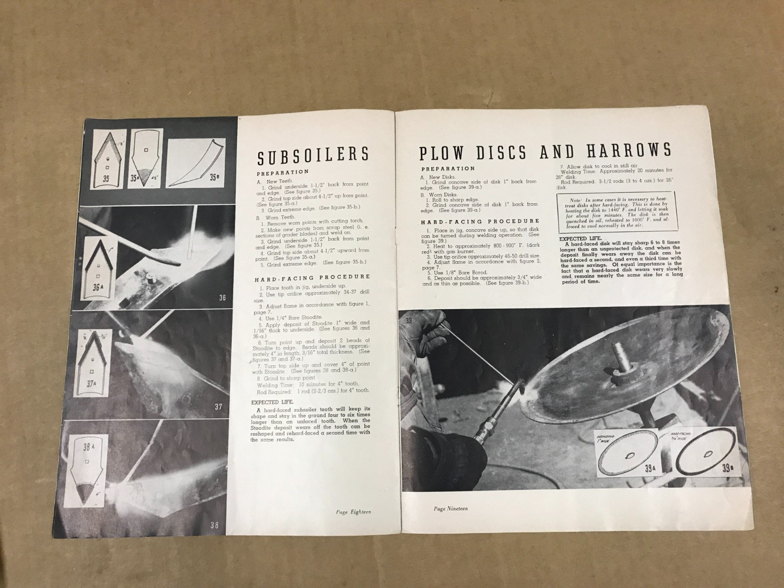 Vintage Stoody Handbook For Hard-Facing Farm Equipment