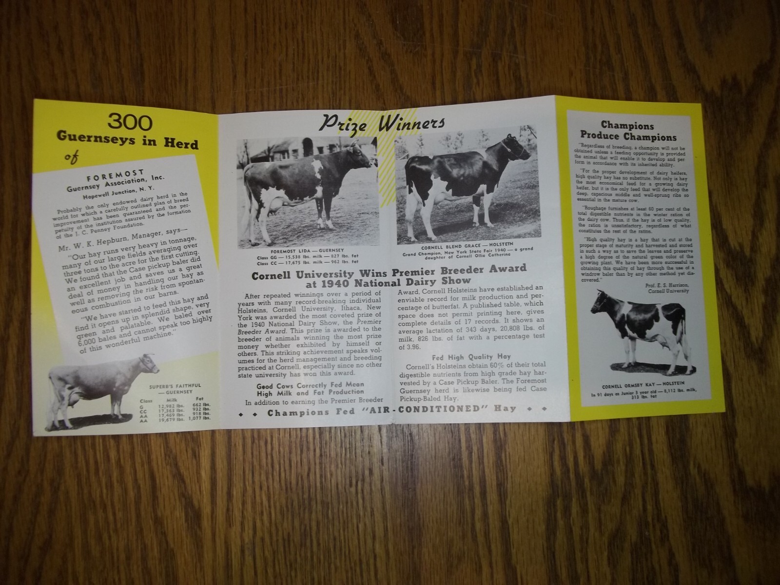vintage J.I. Case co. hay making equipment ” air Conditioned ” hay 1940 4H