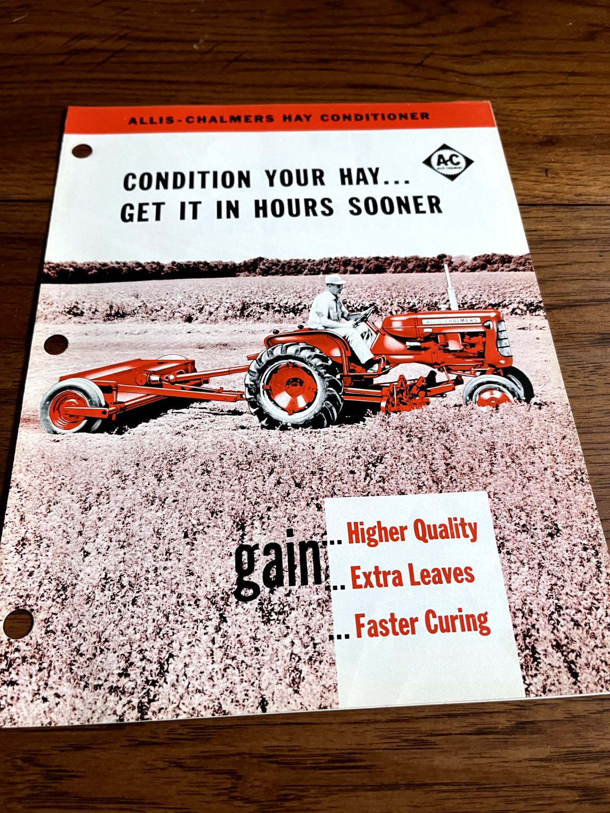 Allis Chalmers Hay Conditioner For 1961 Brochure FCCA