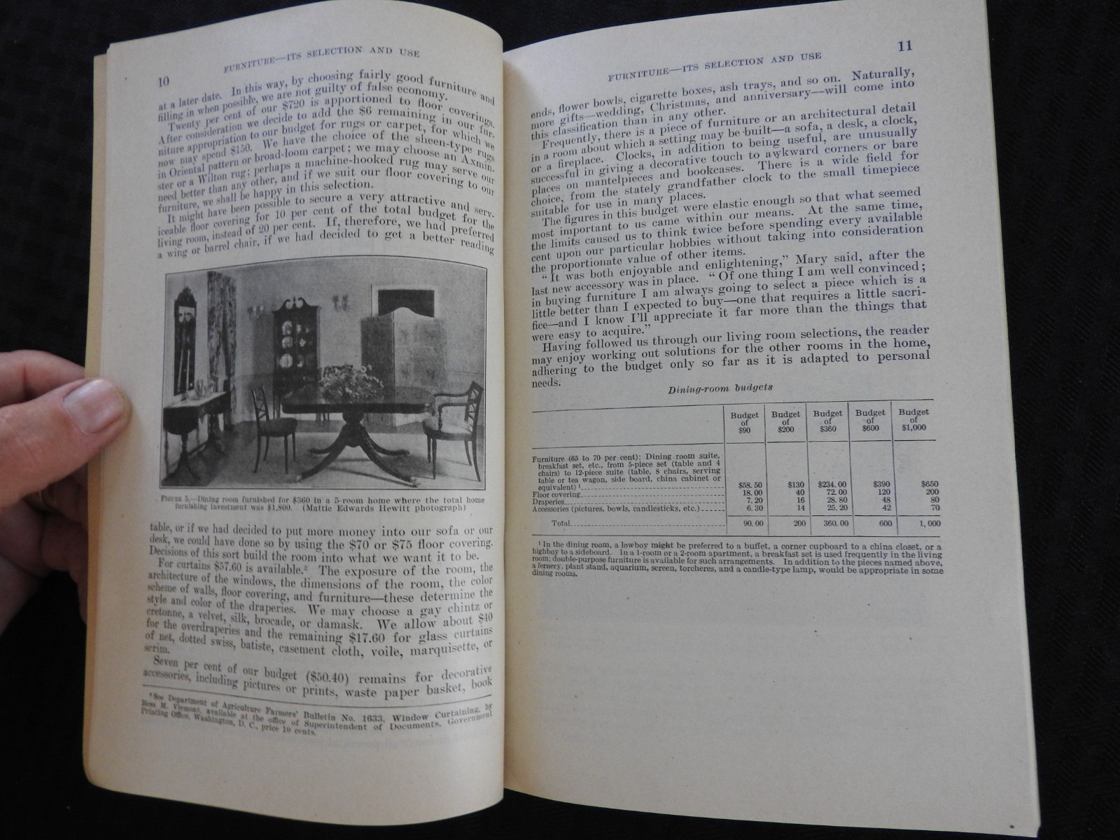 1931 “Furniture, it’s Selection & Use” U.S. Department of Commerce Wood Lumber