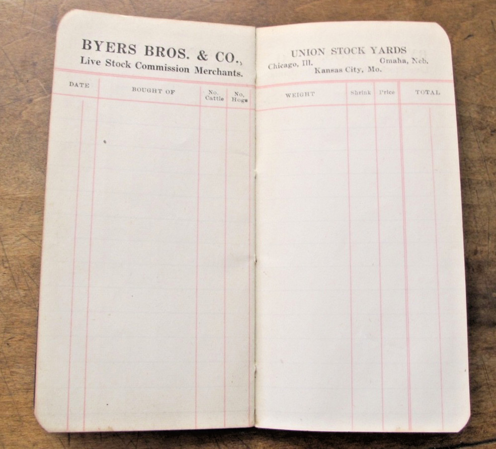 LOT OF VTG FARM POCKET LEDGERS AND GESTATION CHART ADVERTISING PROMOTIONS