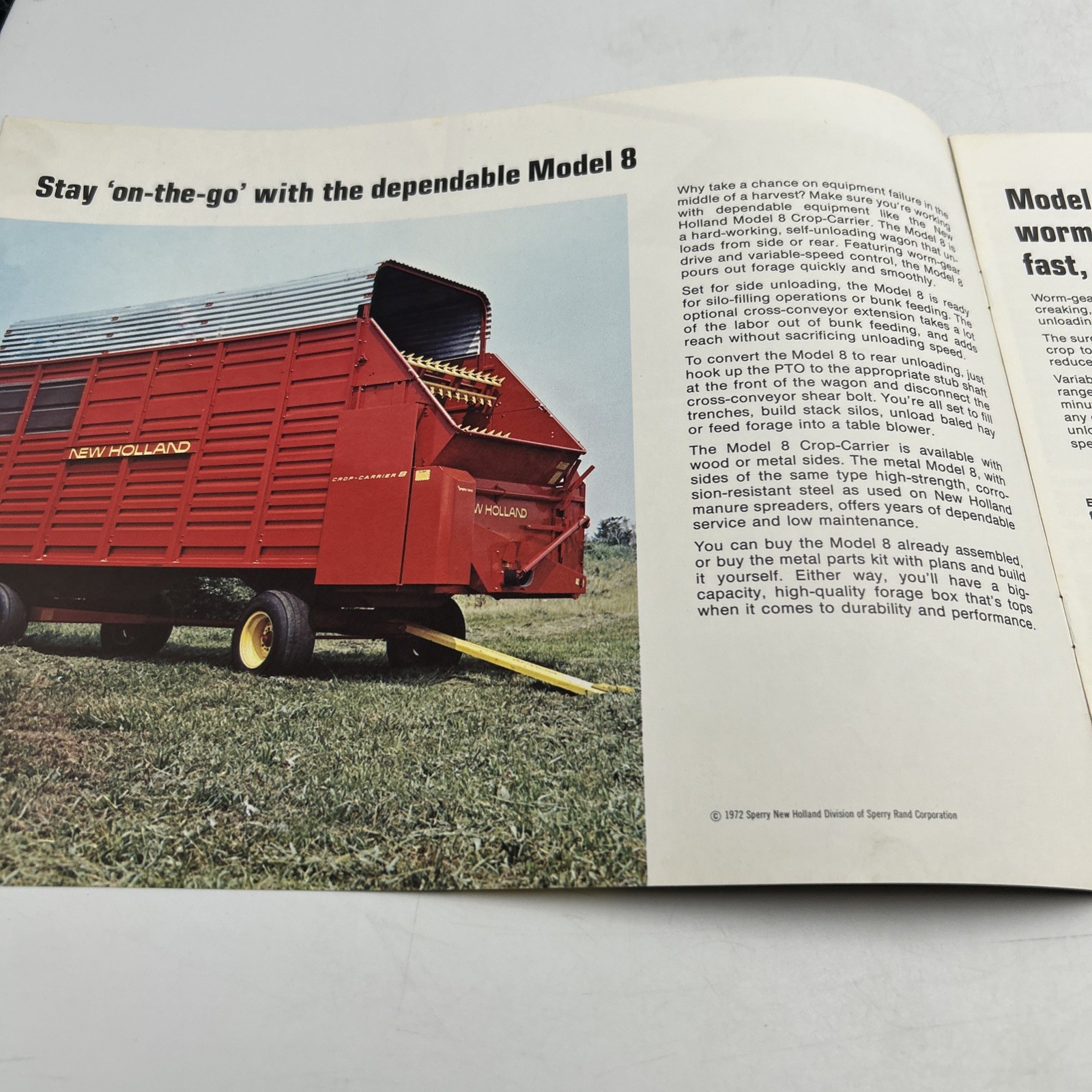 Sperry New Holland Blowers/Boxes/wagons