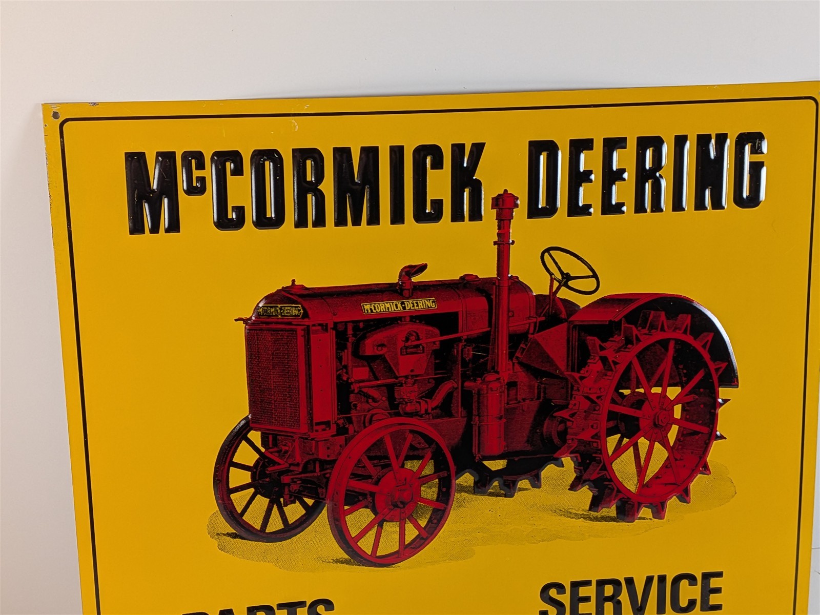 McCormick Deering Parts Service Tractor 14″ Tin Sign
