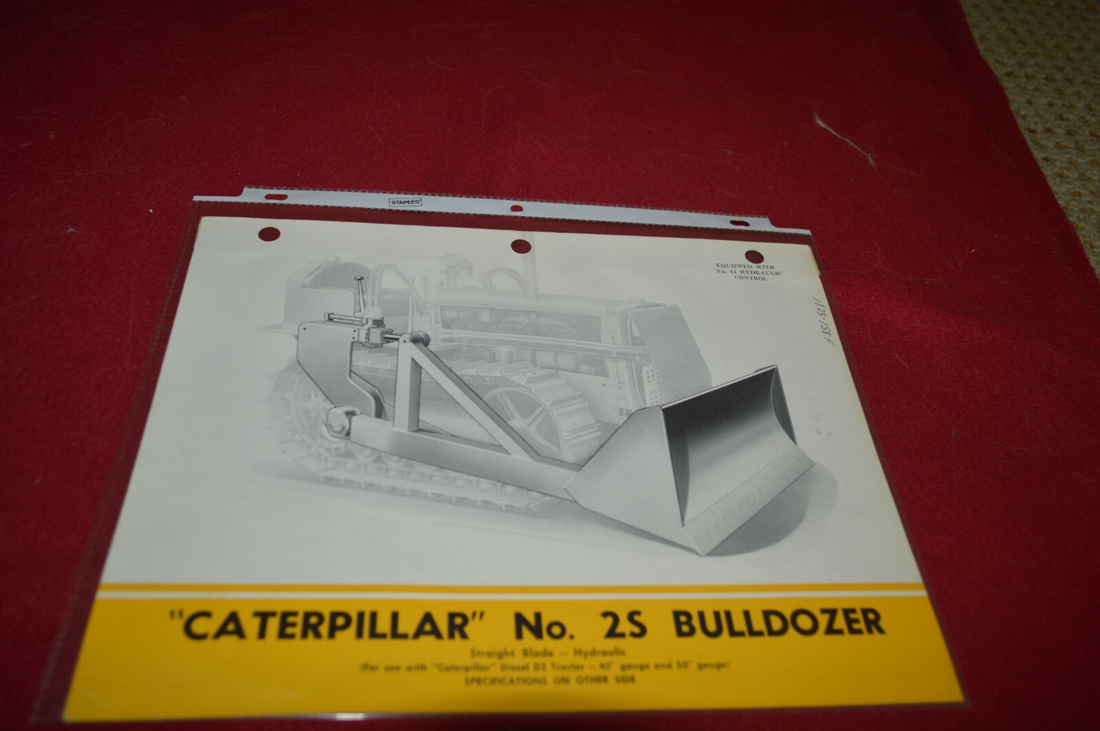 Caterpillar 2S Bulldozers For 1953 Dealer’s Brochure AMIL16 AAA