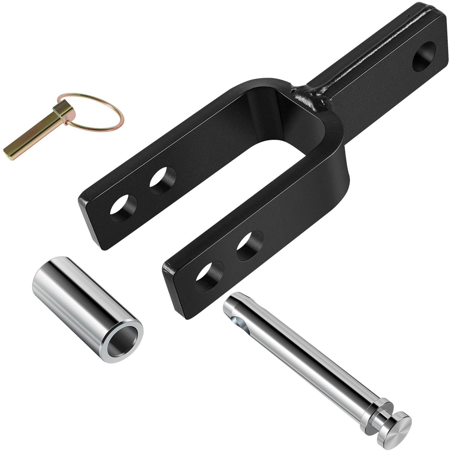 Versatile Quick Hitch Adapter with Adapter Sleeve Used to Adjust Link Bracket Mo