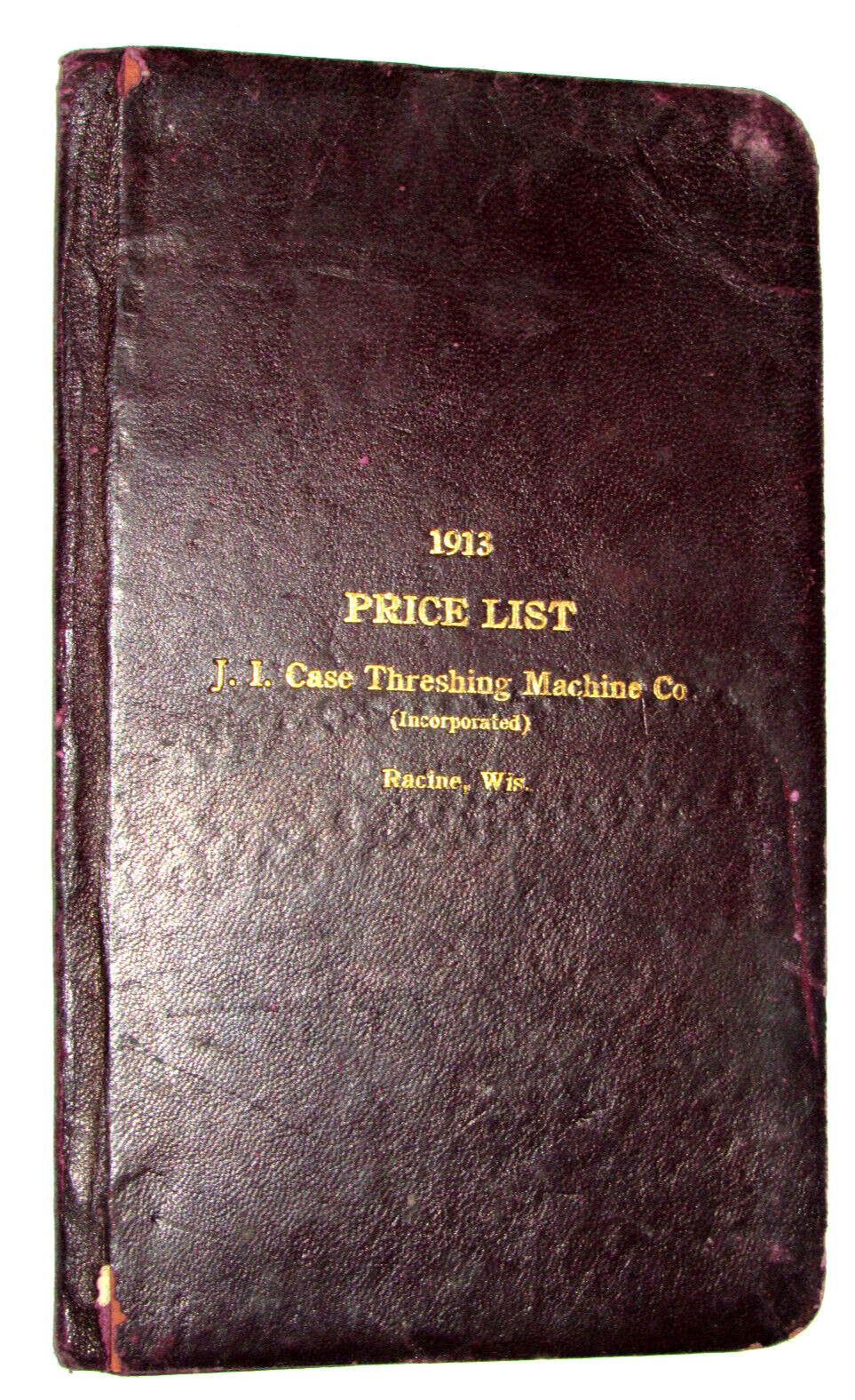 VINTAGE 1913 J. I. CASE THRESHING MACHINE CO PRICE LIST! SALESMAN’S COPY! JI