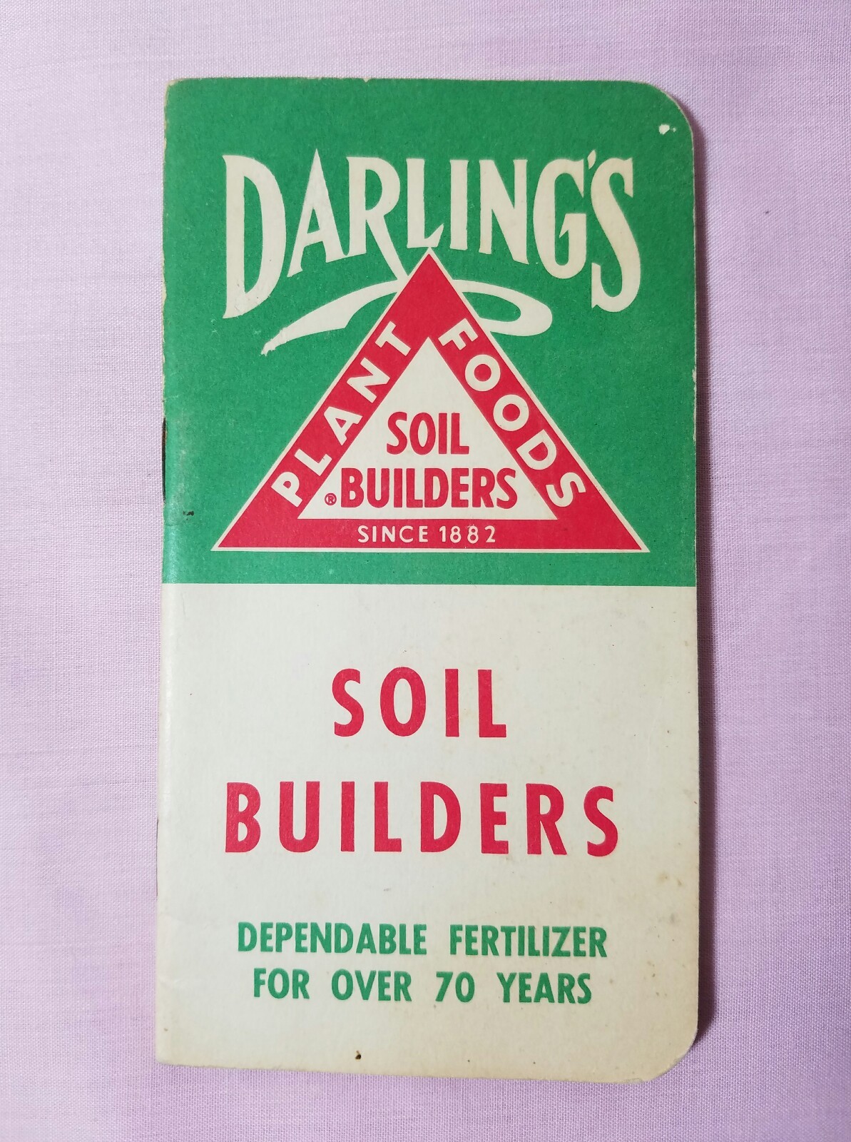Vintage 1956 Memo Note Book Calendar – Darling’s Soil Builders Fertilizers