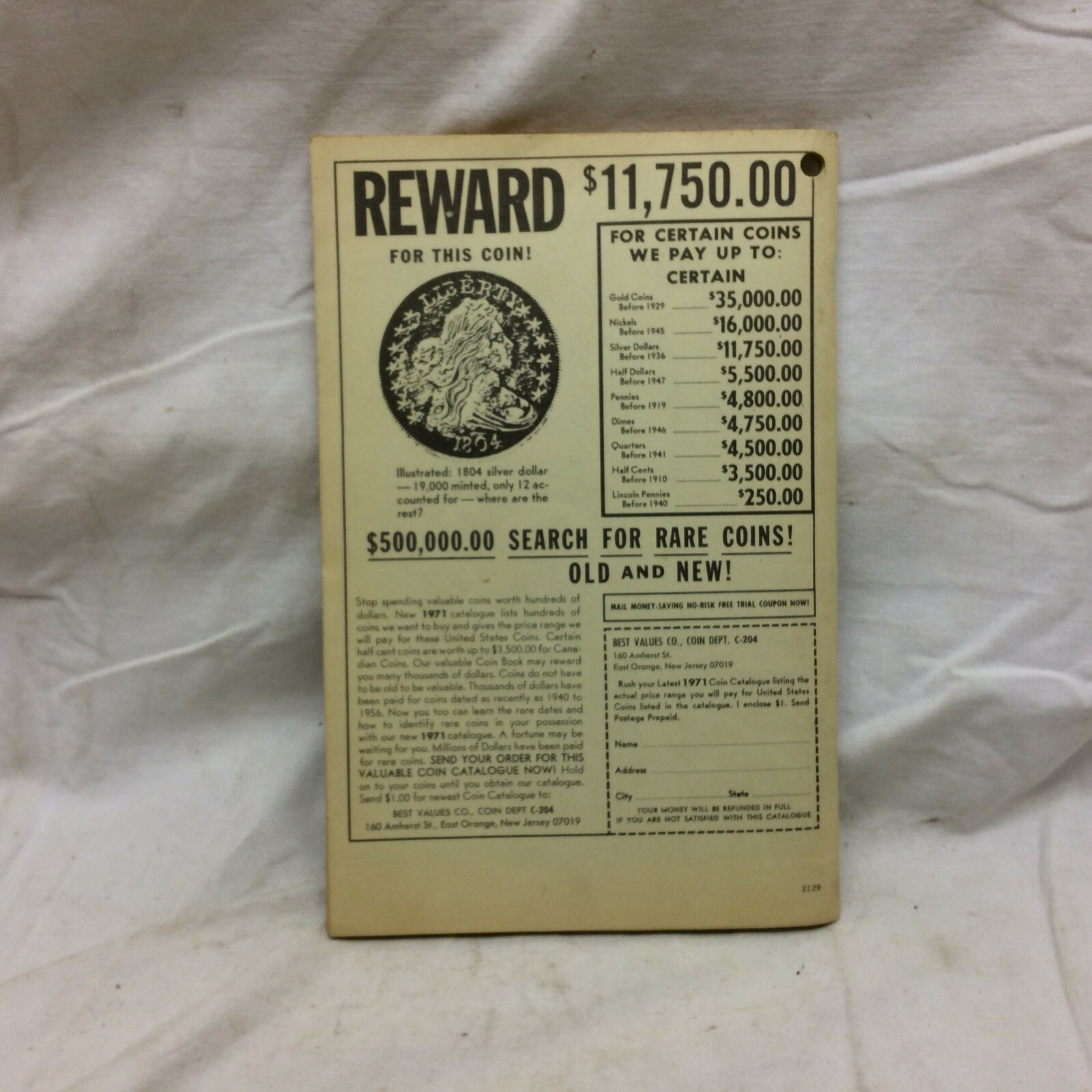 Vintage 1971 Baer’s Agricultural Almanac Lancaster, PA
