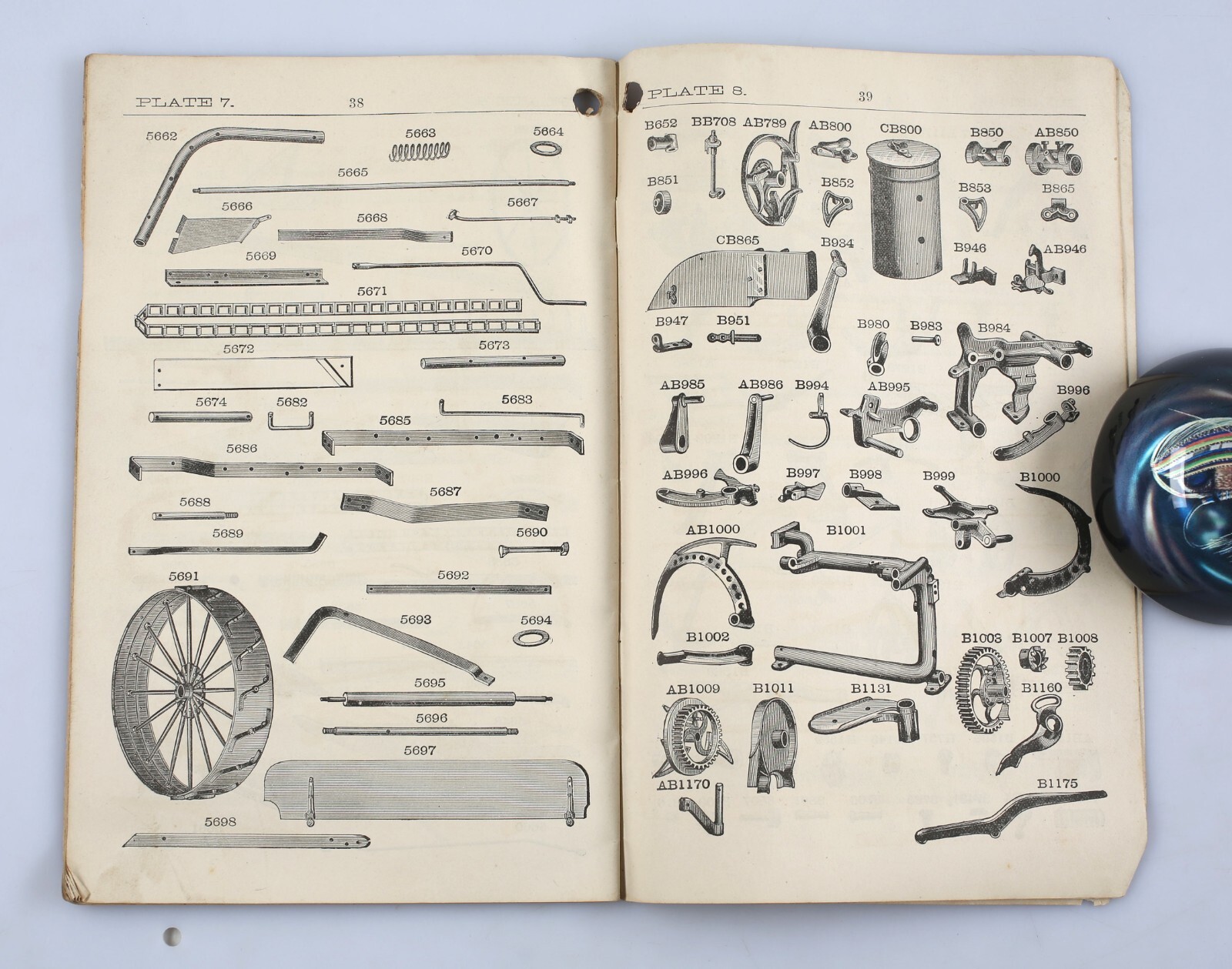 1892 Walter A. Wood Single Apron Binding Harvester Directions Manual Parts List