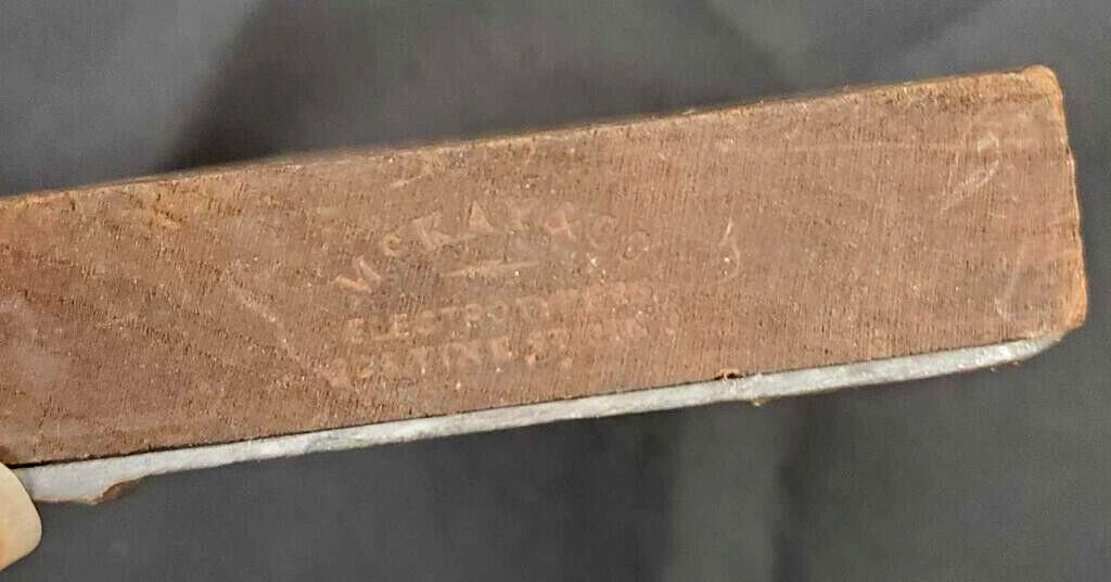 1889 McKay & Co. “Little Hocking Valley” Plow Works copper Print Plate / Block
