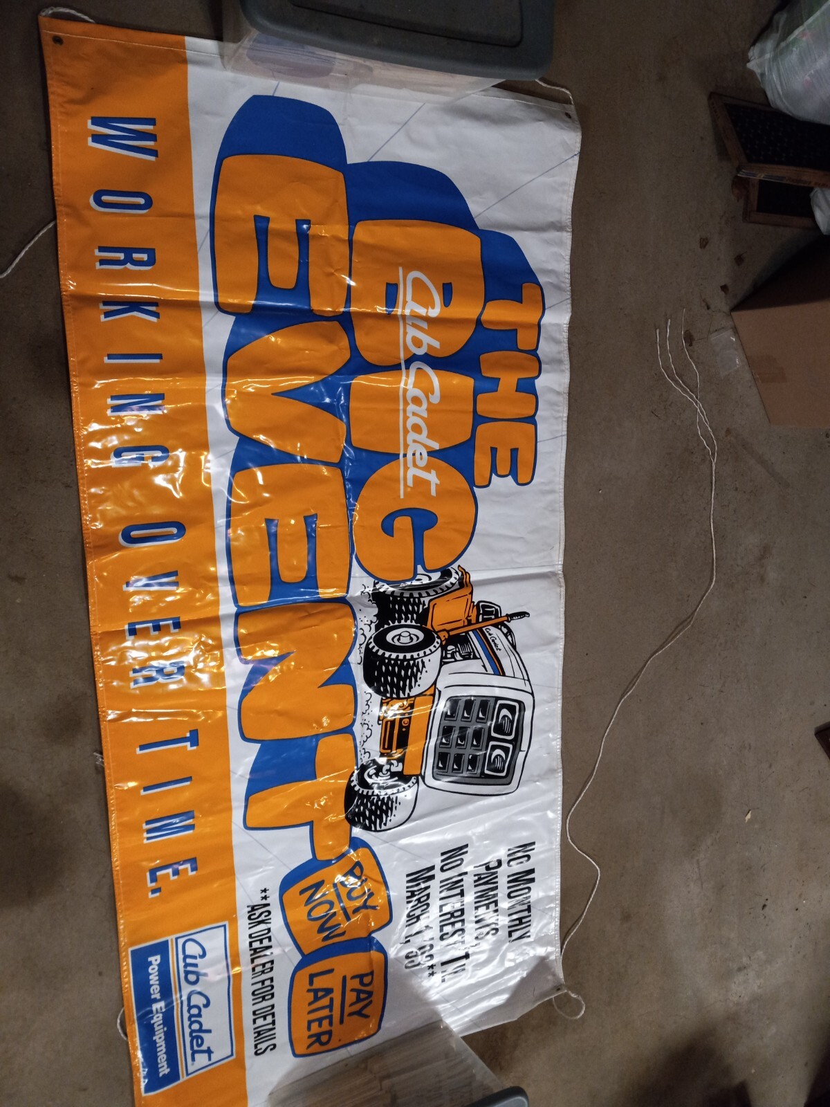 Cub Cadet The Big Event Banner and Cub Cadet Spec Posters