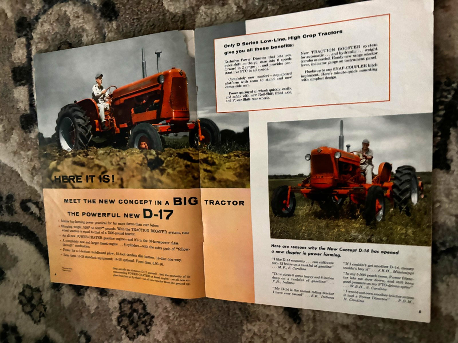 Allis Chalmers Buyers Guide For 1957 Big News Brochure DCPA26