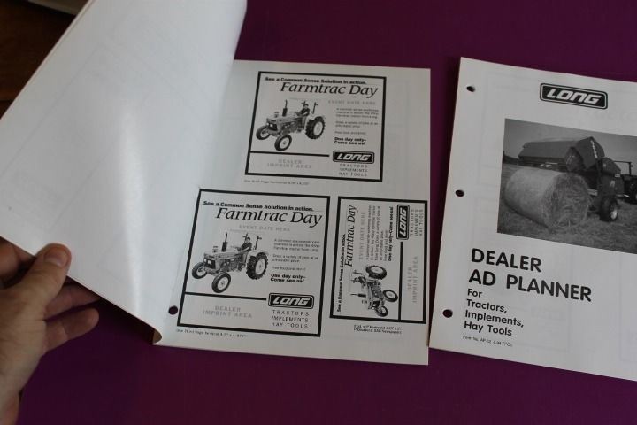 1998 Long Tractors, Implements, Hay Tools Dealer Ad Planner. Shows all the ads