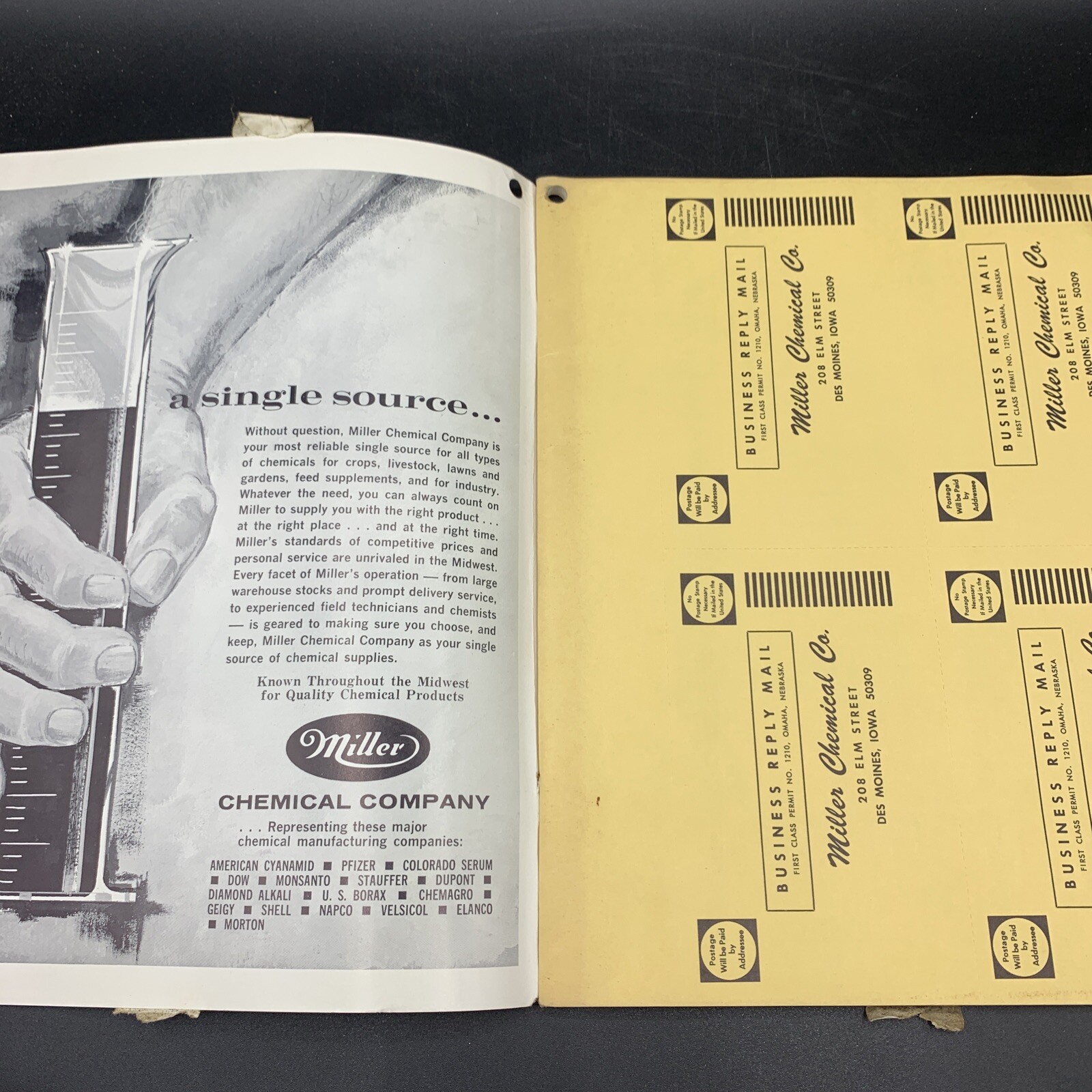 Lot 1960’s Miller Chemical Co Dealer Catalog & Price List-Home/Farm/Livestock