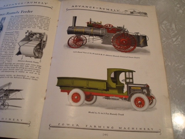 RARE Advance Rumely Power Farming Machinery 100 Page Publication