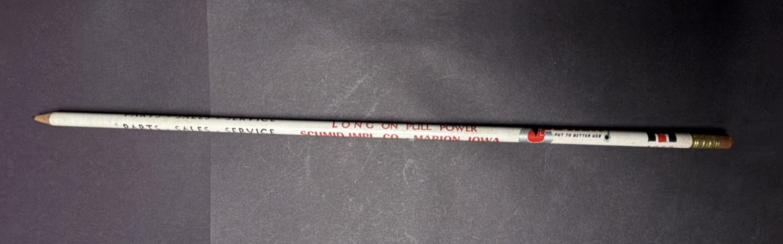 Vintage Advertisement Farmall Tractors Schmid Impl Co Used Long Pencil As Is