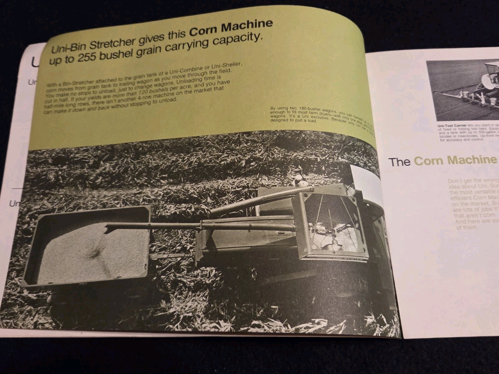 1972 New Idea Corn Machines Advertising Brochure Uni-System Madison South Dakota