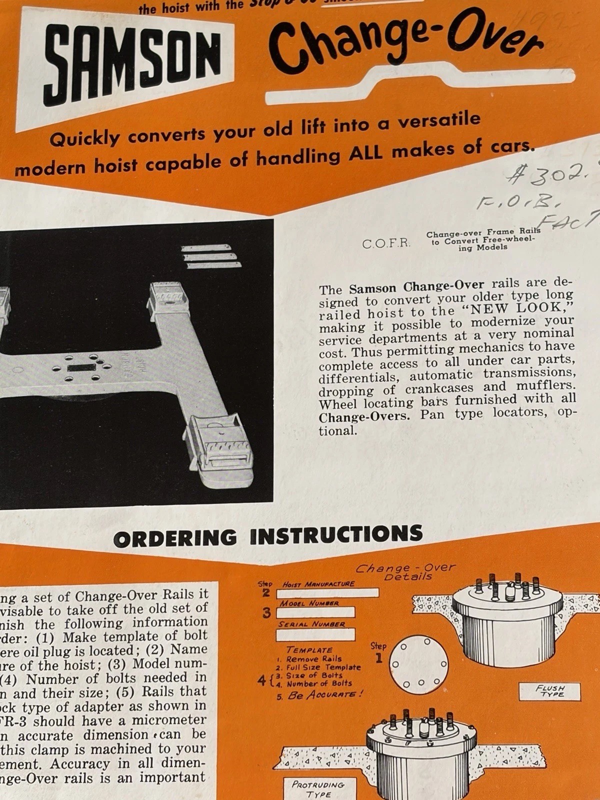 Vintage Original Samson Mfg Hoist Catalog Platform Industrial Equipment Supplies