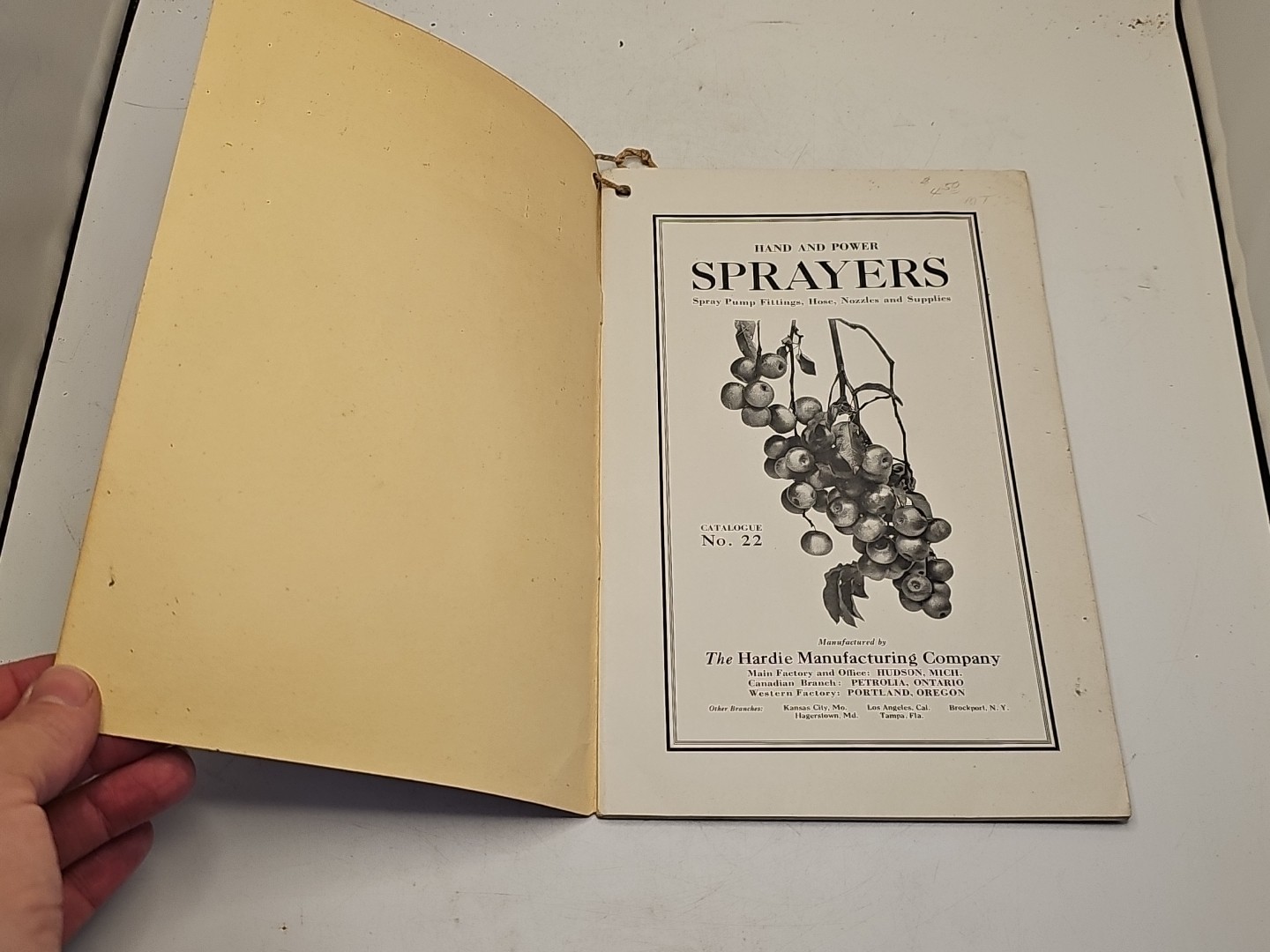 vintage hit miss hardie sprayer tractor avery catalog brochure 1920’s
