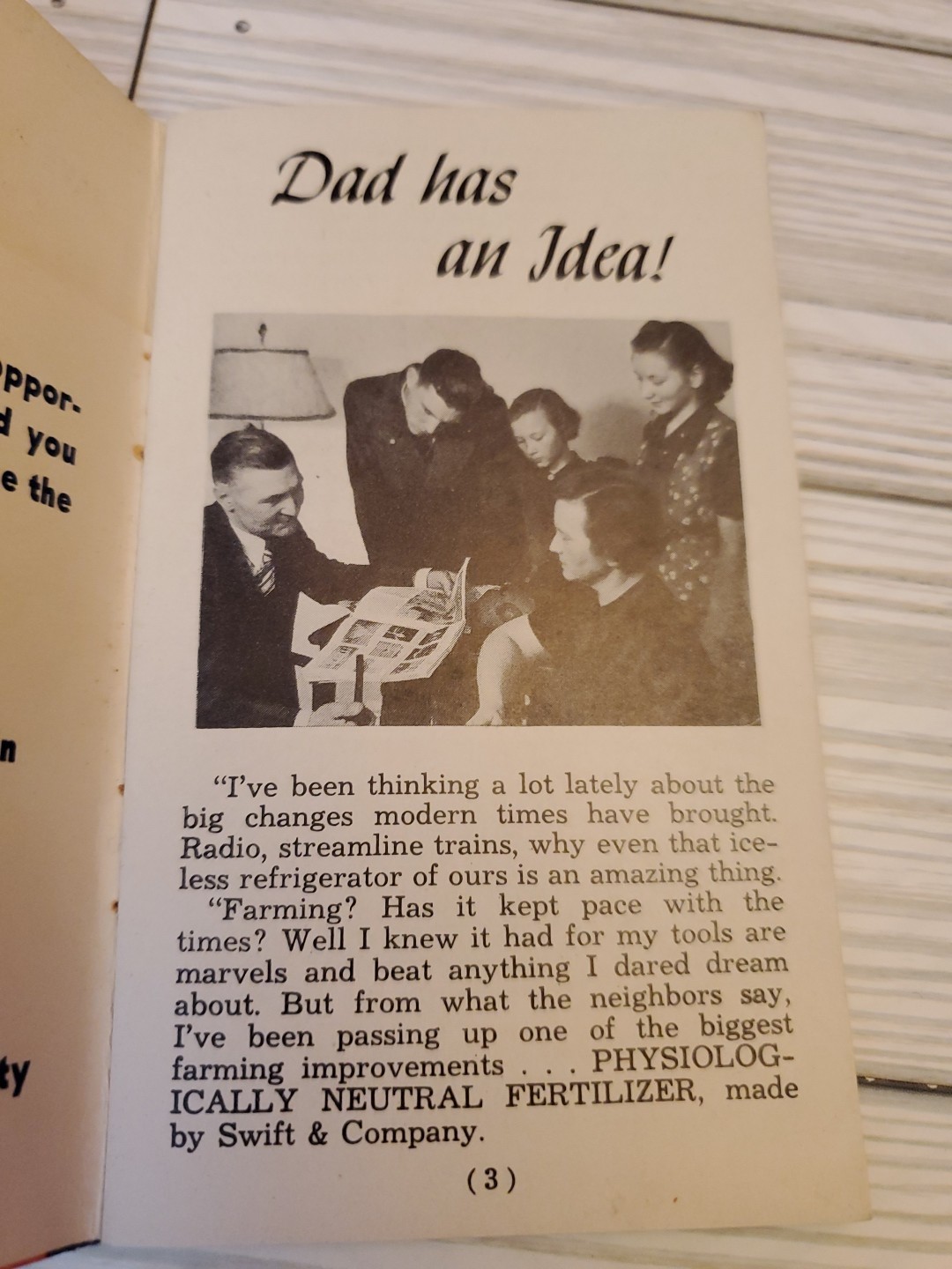 1942 Swift’s Red Steer Fertilizers Guide & Memo Book Unused 3″x5″