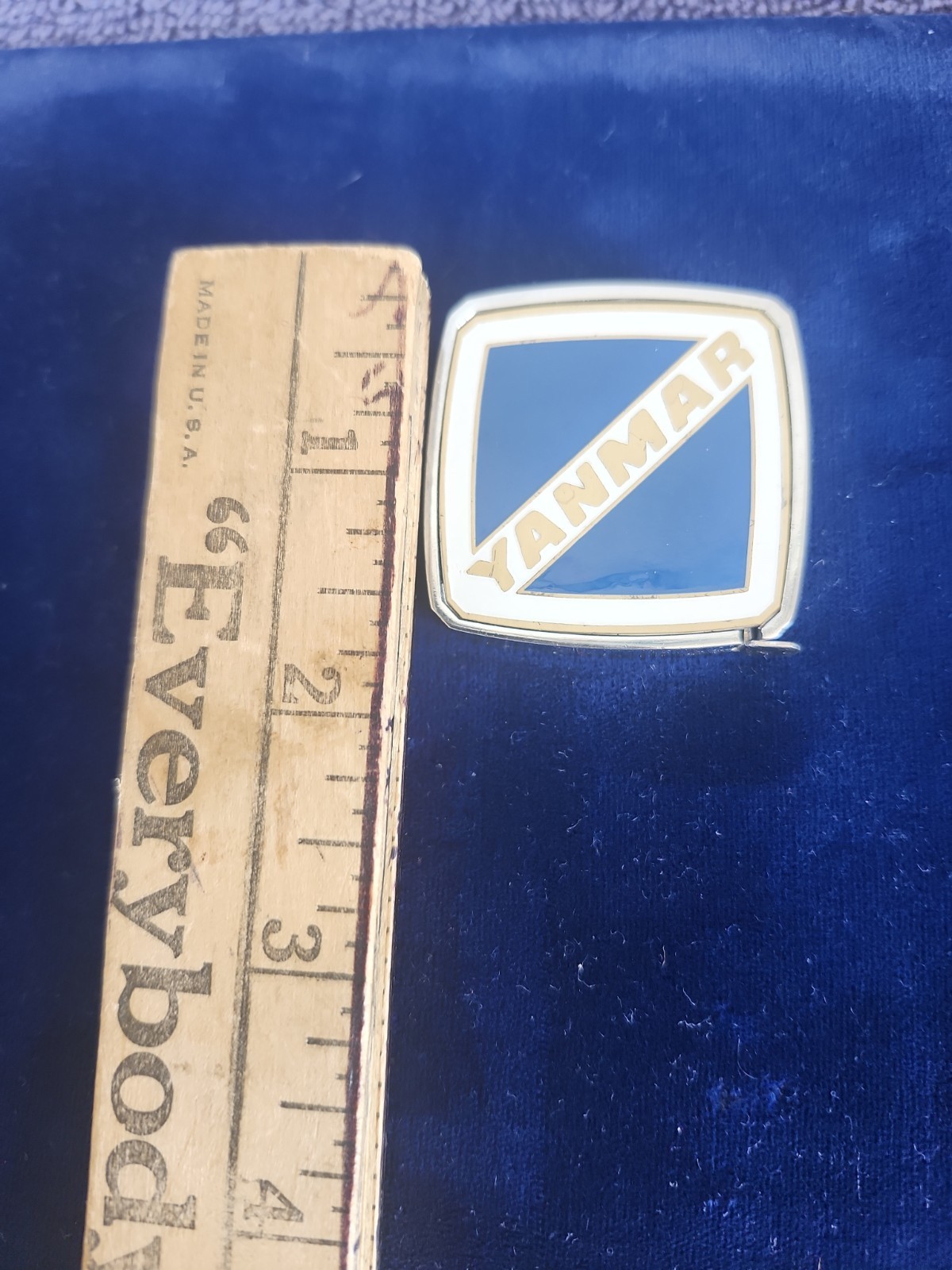 “YANMAR” PROMO;ADVERTISING MINI POCKET TAPE MEASURE; CM & NUMERIC MEASUREMENTS