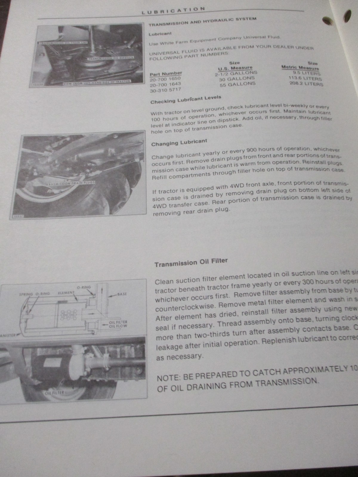 White 2-55 Field Boss Tractor Operator’s Manual 1982