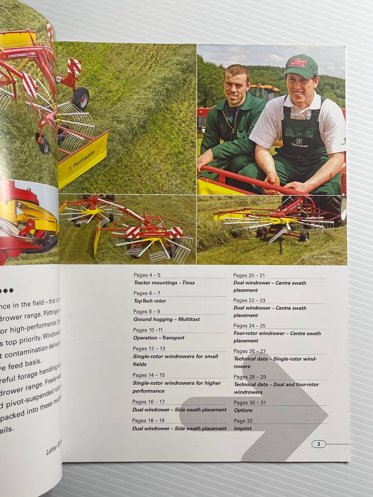 Pottinger Rotary Windrowers Sales Brochure *2010s* (Showroom Sales Book)