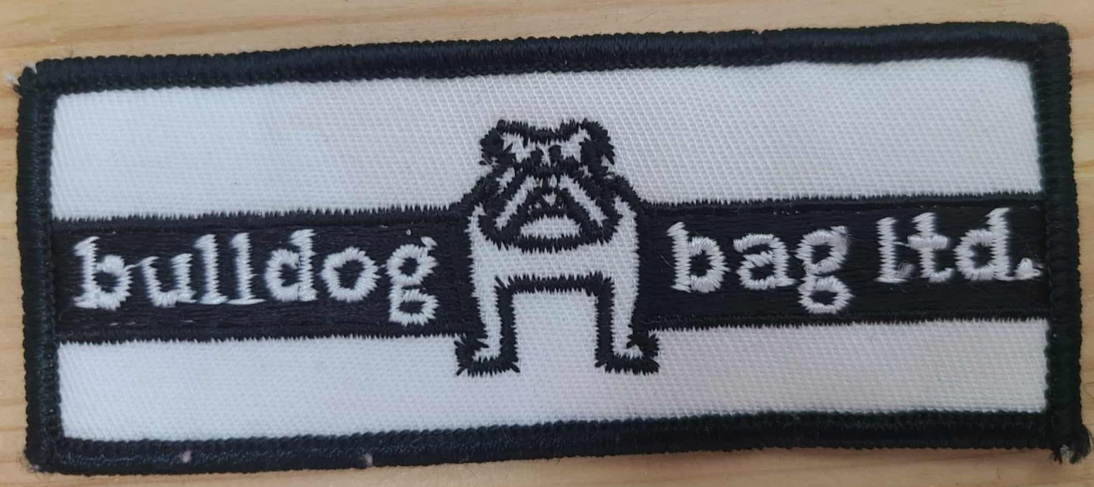 Vtg “Bulldog Bag Ltd. Embroidered Patch – Vintage Logo Patch for Jackets, Bags,