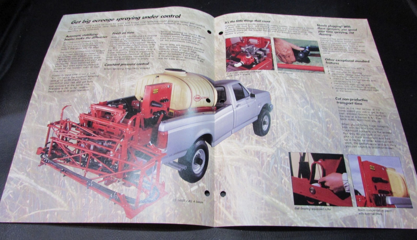 New Vintage 1980’s Vicon Canada Pickup Truck Mounted Farm Sprayers Brochure