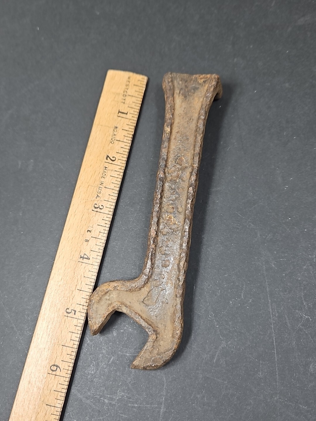 Vintage Pitman 7/8″ Open End Wrench Farm Implement Plow Antique Tool 5-1/2″