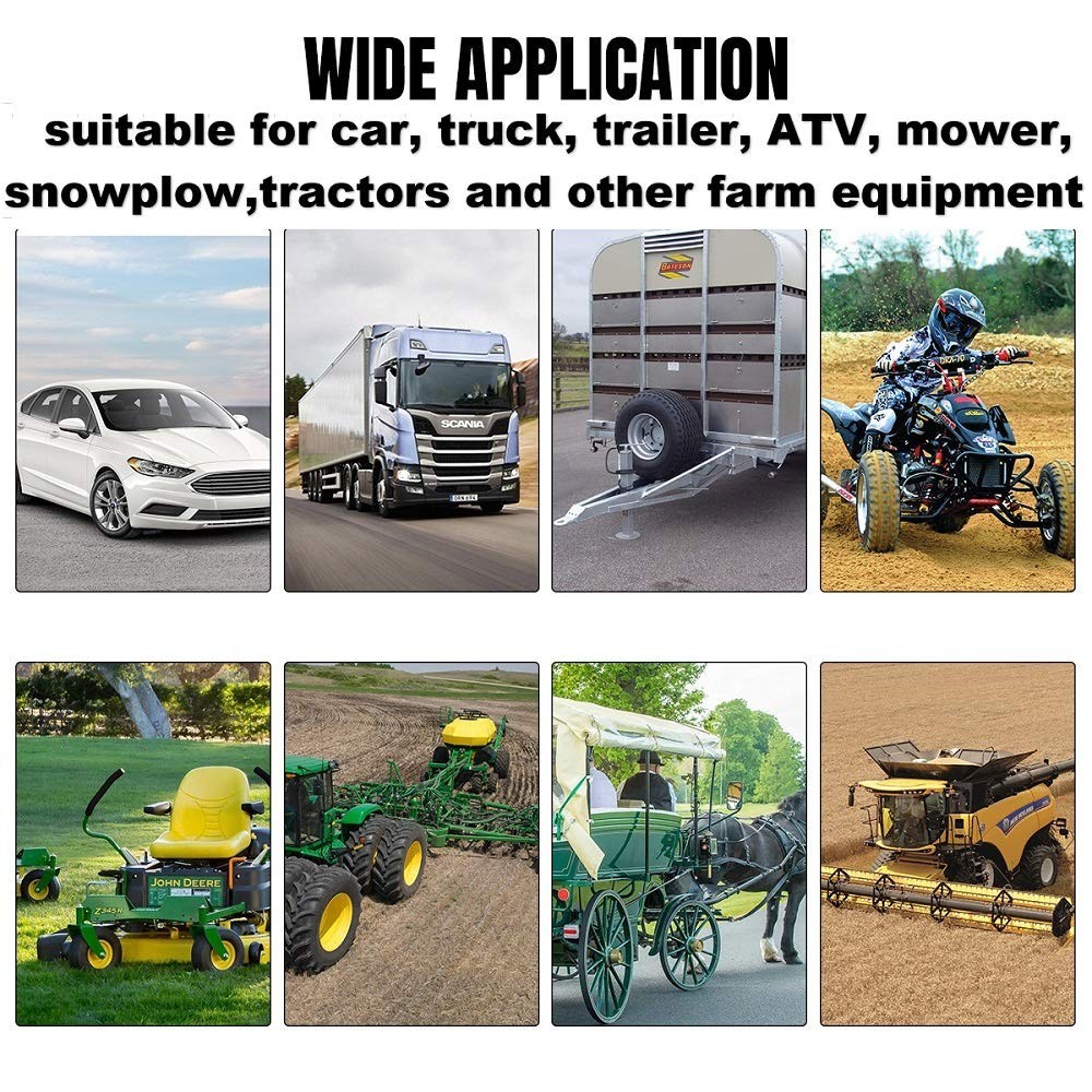 7/16 Inch Linch Pin Assortment Kit 6 PCS Heavy Duty for Tractors and Mowers