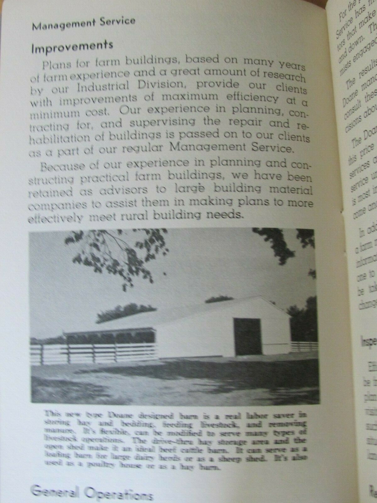 1950’S ADVERTISING DOANE AGRICULTURE SERVICE BROCHURE FARM RANCH PLANTATIONS