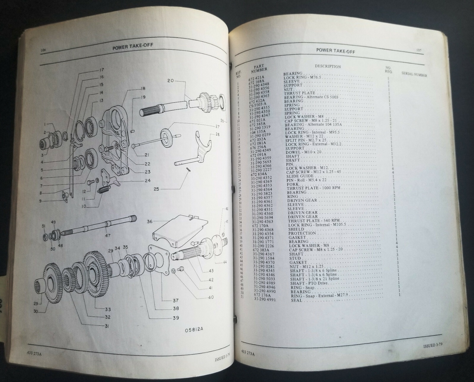 White Farm Equipment Model 700 Utility Special Tractor Dealer Parts Catalog