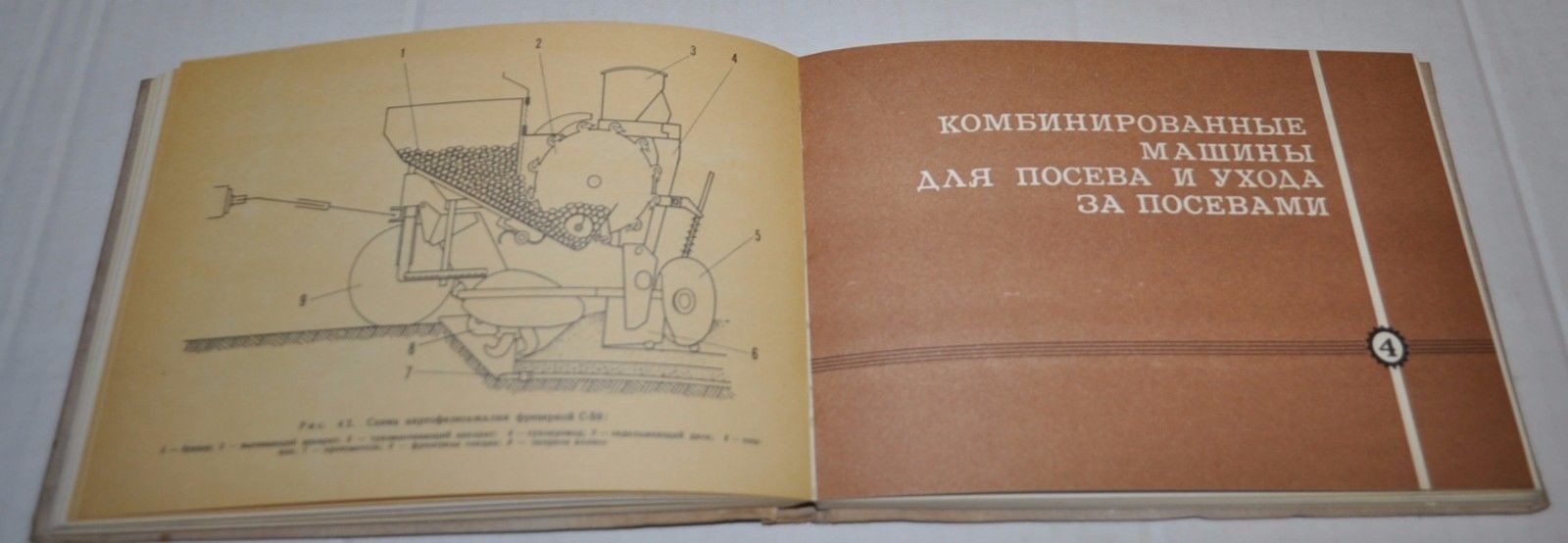 Combined agricultural machinery Russian Hand Book Tractor