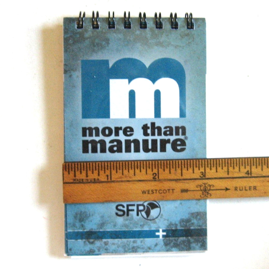 2 More Than Manure Product Info Note Pads Nutrient Manager Farm Crops 3″ x 5″