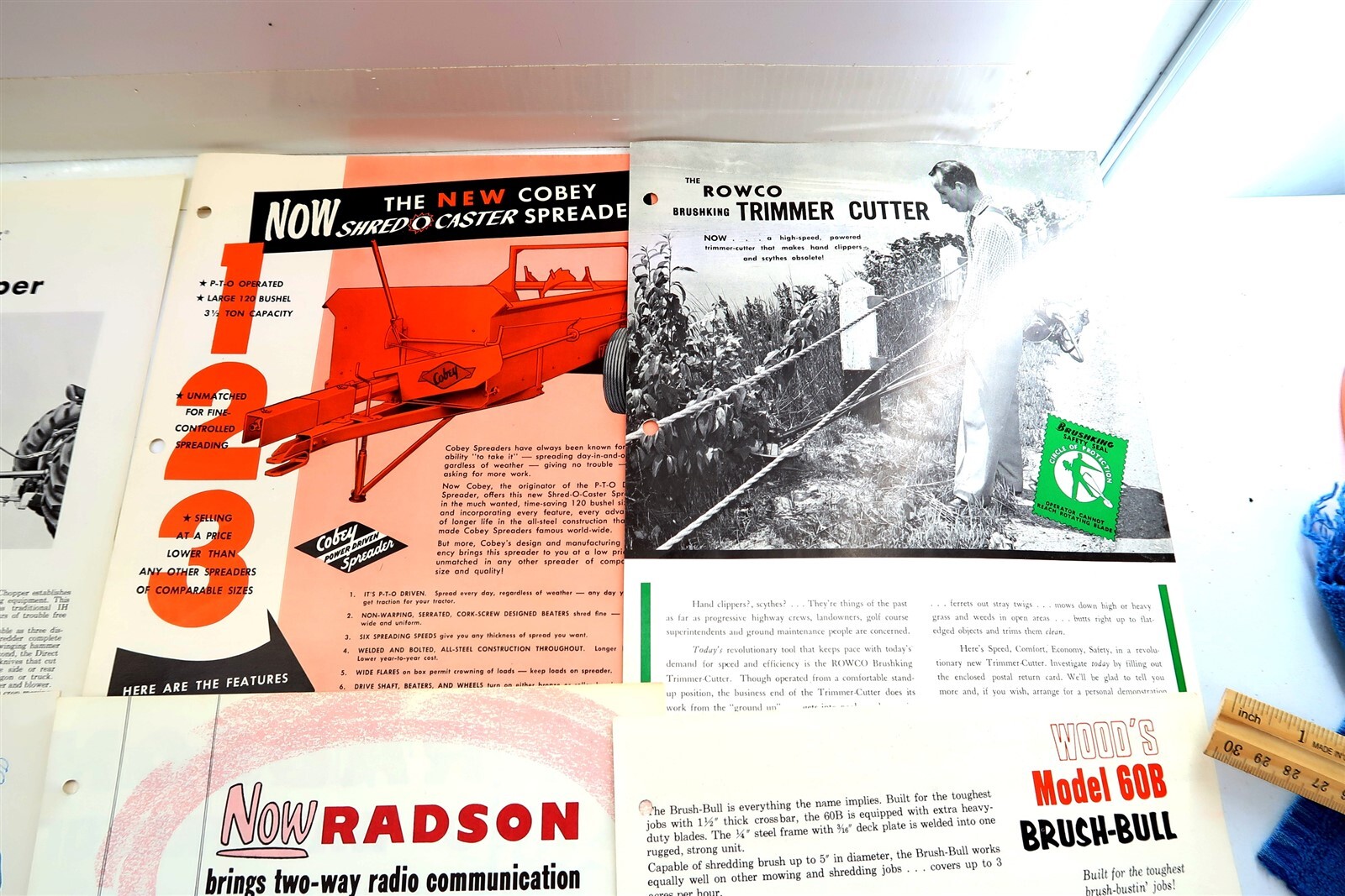 x21 Vintage 1950’s – 1960’s MIXED Brochures Tractors, Sprayers, Bailer, Cleaner