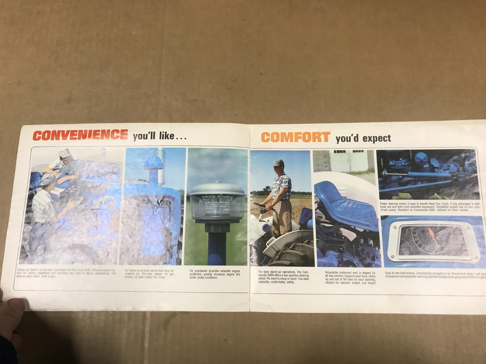 Vintage Compare New-Size Ford Tractors Salesman Brochure “Heavier, Stronger”