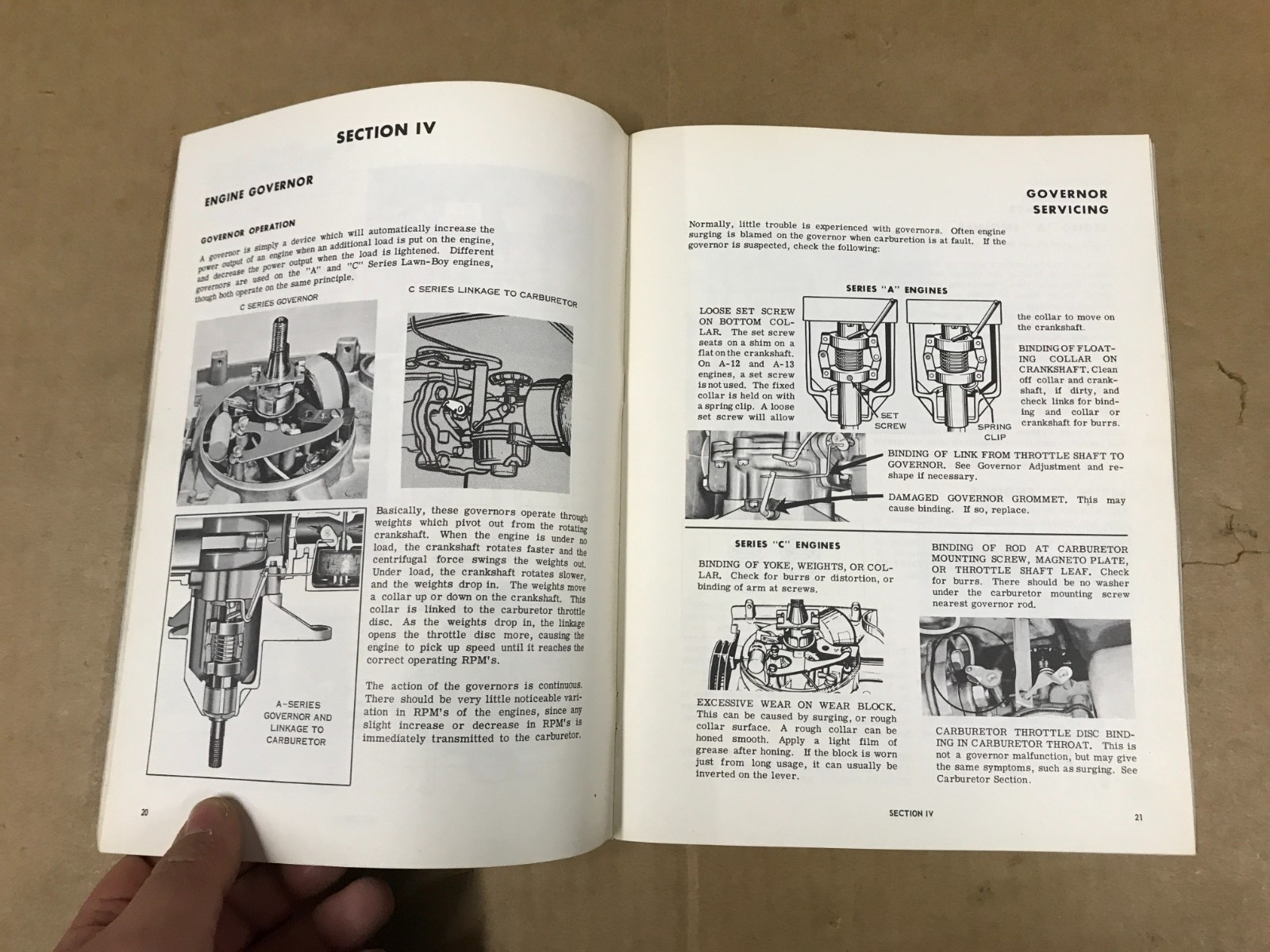 Vintage Lawn-Boy Mechanic’s Handbook – Item No. 6015-63