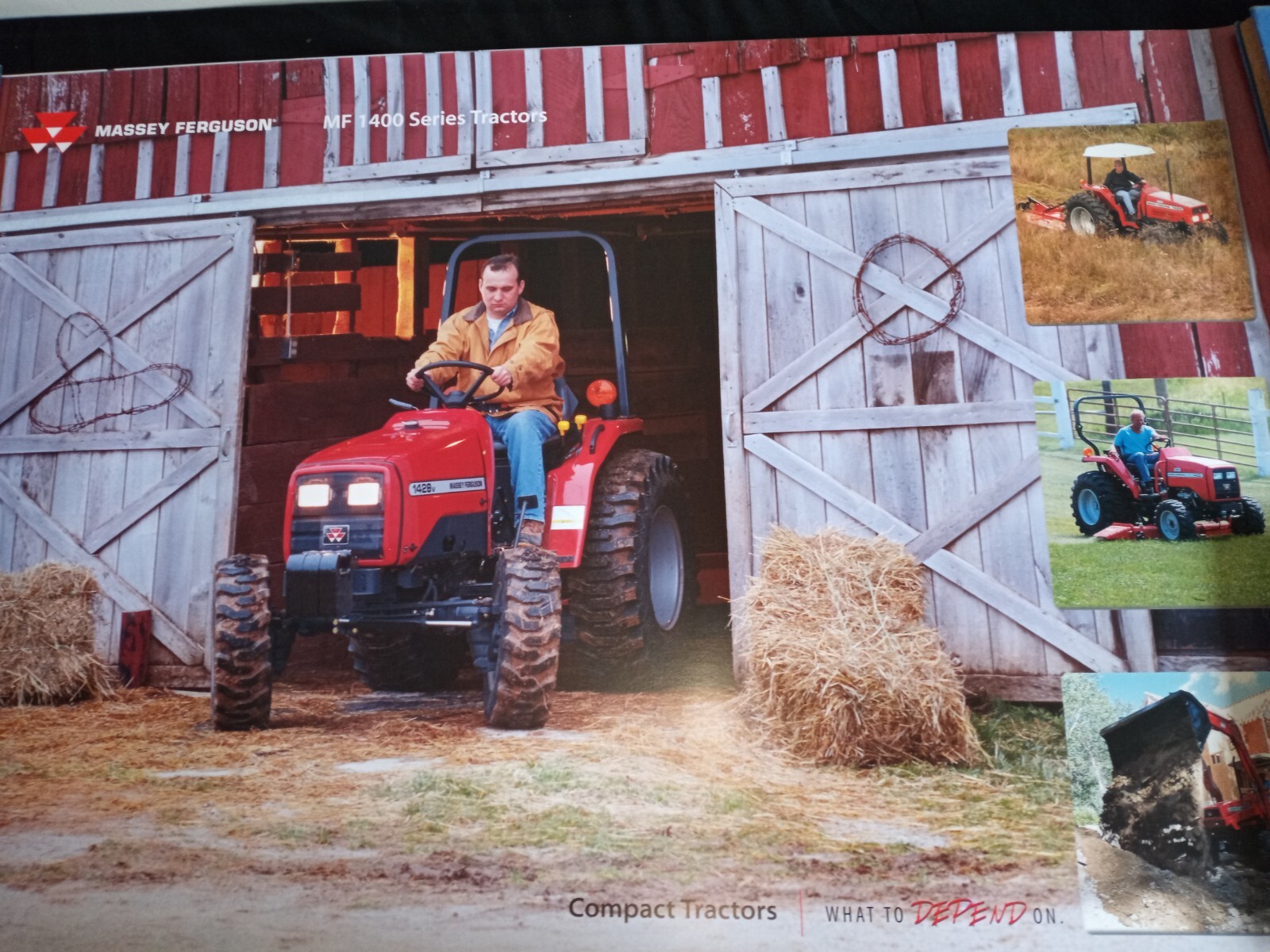 Vintage Massey Ferguson~1400 Series~Compact Tractor~Dealer Poster~ 24″ X 36″