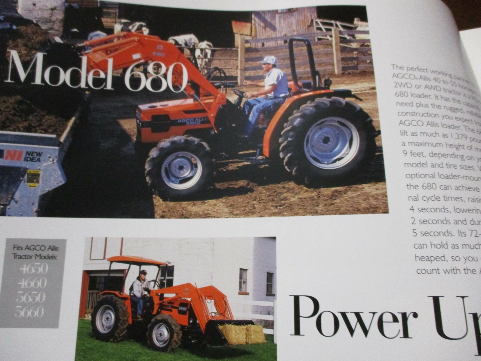 Agco Allis 680-780/SL-880/SL-980 Loaders Sales Brochure 1996