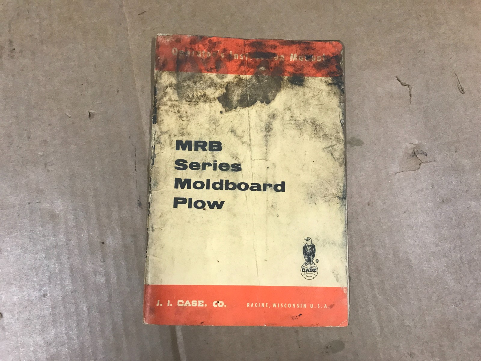 Vintage MRB Series Moldboard Plow Operator’s/Instructions Manual