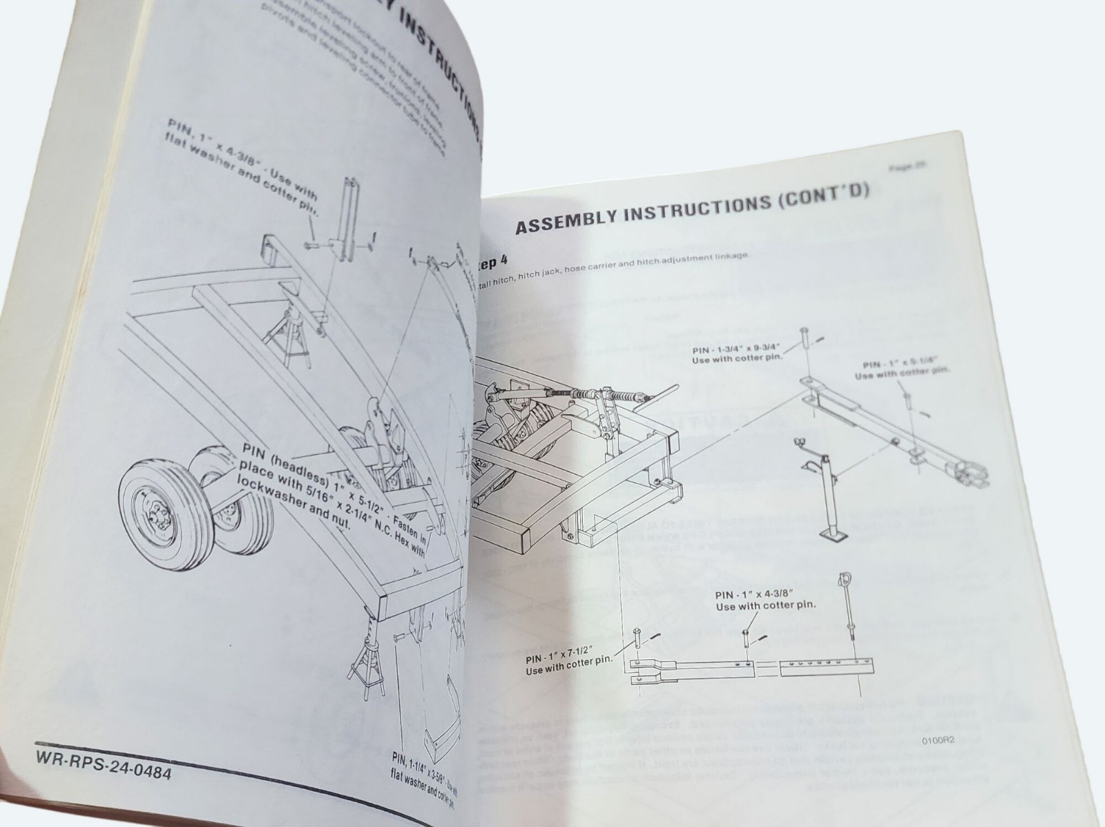 1984 Wil-Rich Standard Rolling Plow Disk Operator’s Manual RPS 20 Series 10’-16’