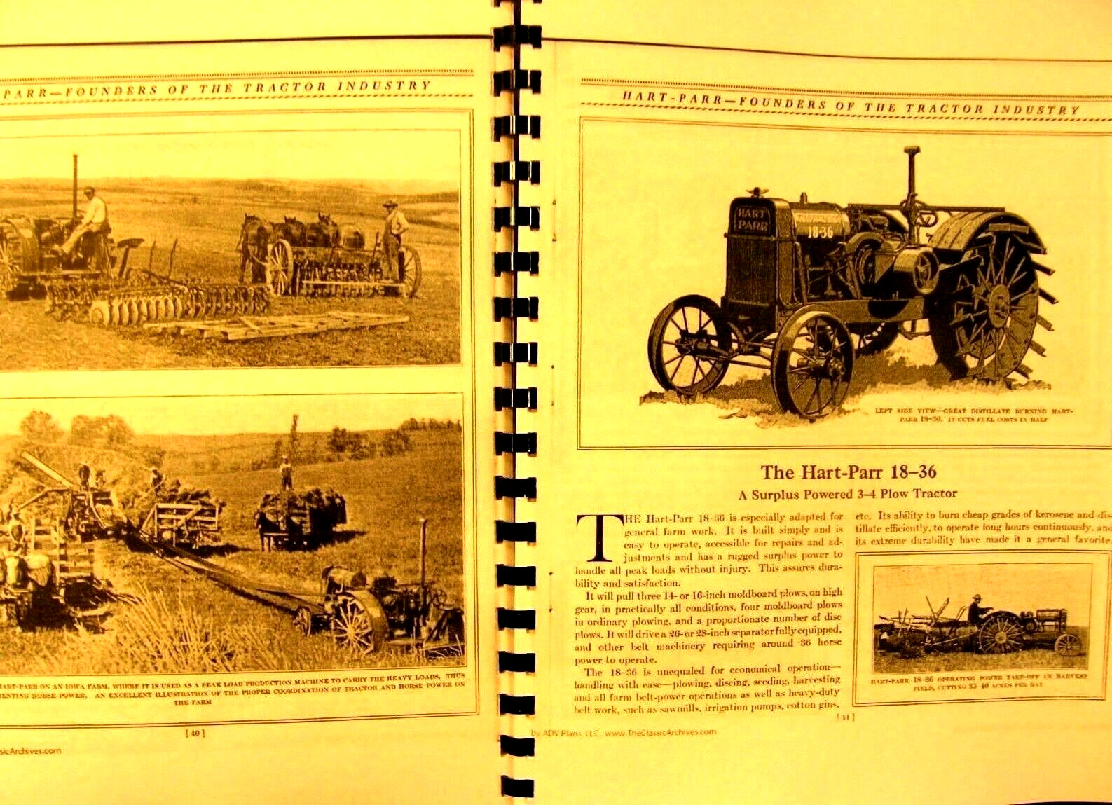 Hart-Parr Sales Manual the New Models as well as the old 69 Pgs.