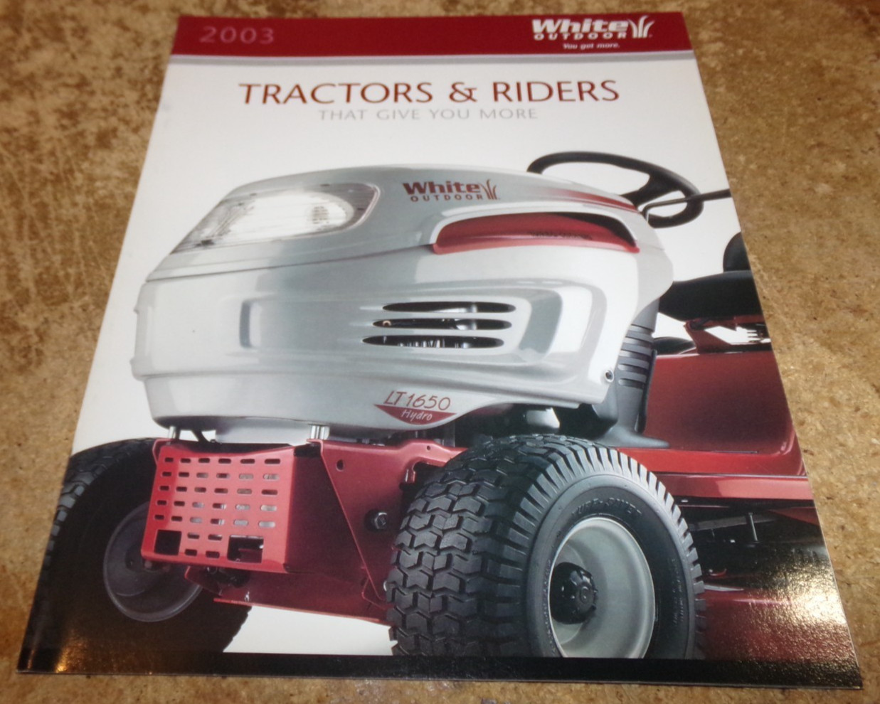 2003 white tractors + riders brochure in nice shape used