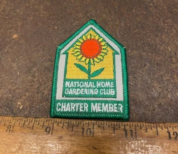 National Home Gardening Club – Charter Member Embroidered Patch (NOS)