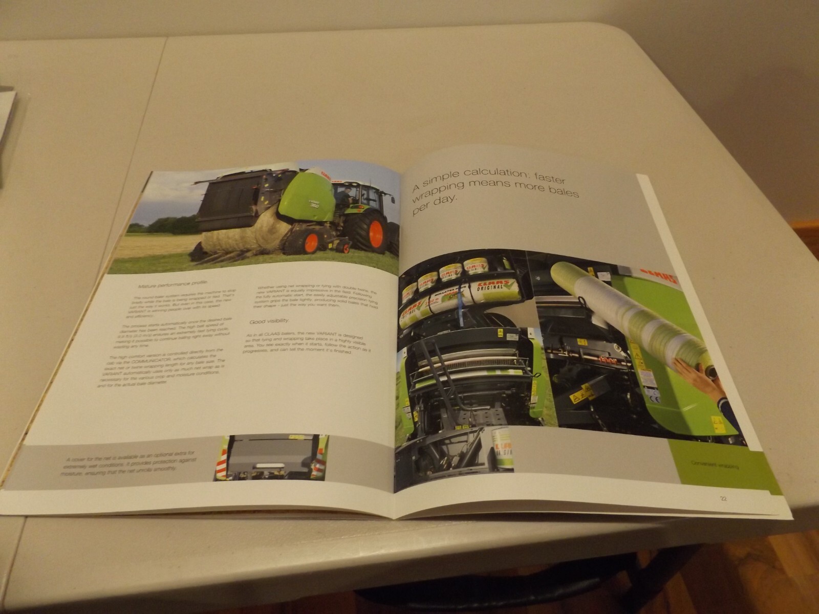CLAAS VARIANT 380 RC, 380, 360 RC, 360, LIT # COA 02/10