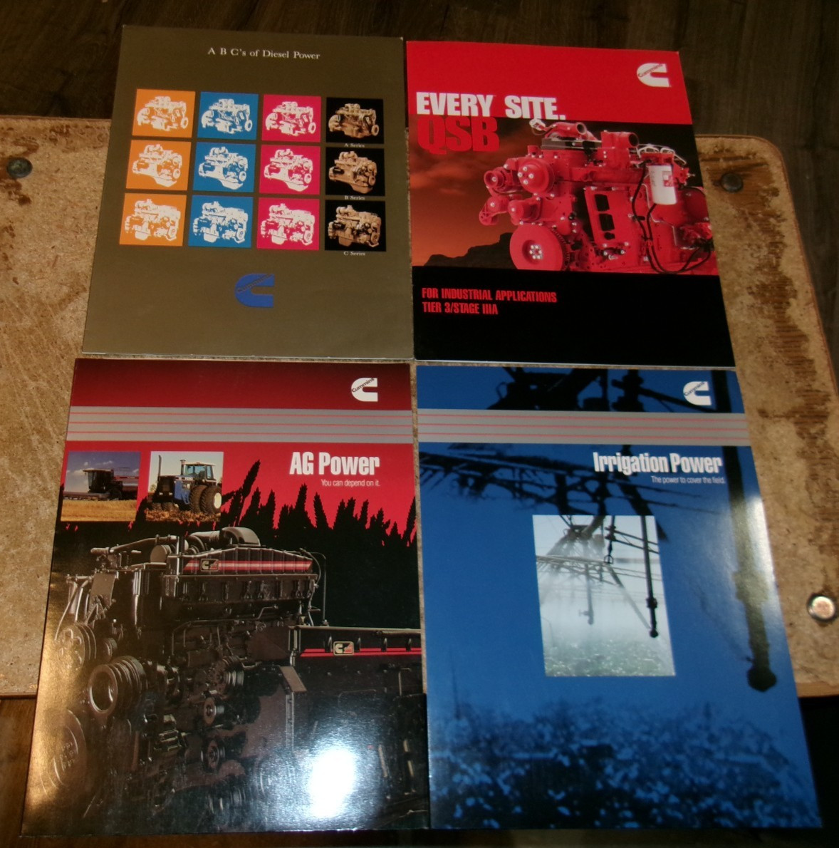 4-lot 1990’s cummins engine brochures in nice shape used