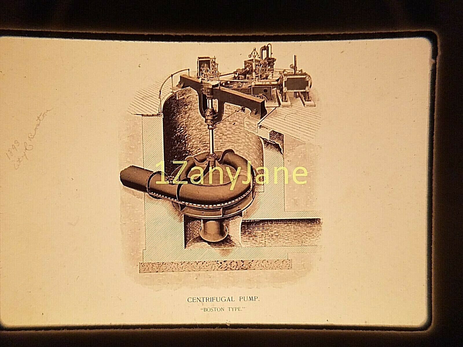 AC0111 35mm Slide of an ALLIS CHALMERS MEDIA WORLD’S FAIR CENTRIFUGE PUMP