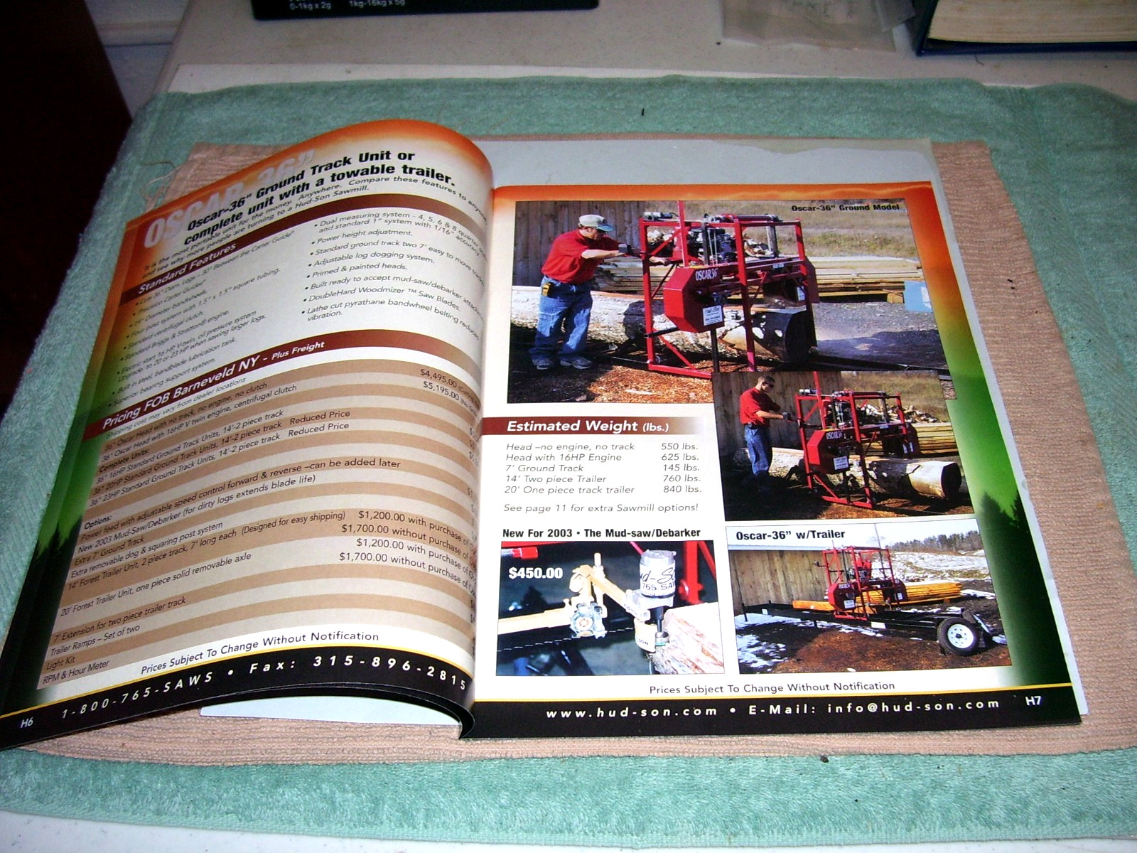 HUD-SON FOREST EQUIPMENT CATALOG BROCHURE 2003
