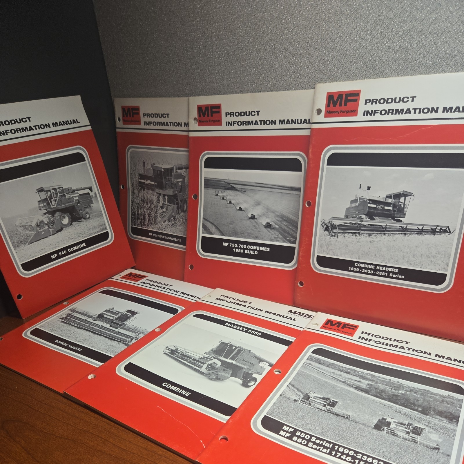 Massey Ferguson MF 540, 850, 1100, COMBINES Product Information Manual Lot of 7